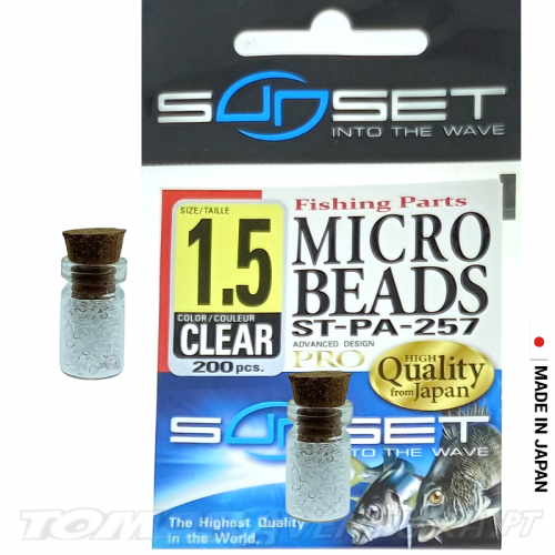 Sunset Micro Beads 1,5 Clear