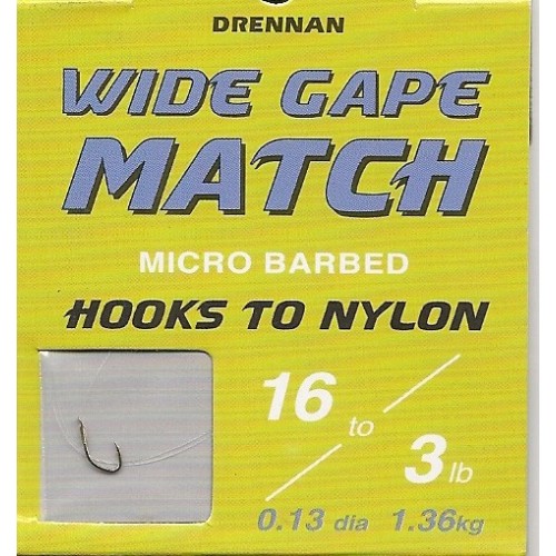 Anzois Empatados Drennan Wide Gape Match