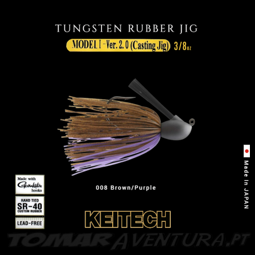 Keitech Tungsten Rubber Jig - MODEL I - Ver.2.0 - 3/8oz