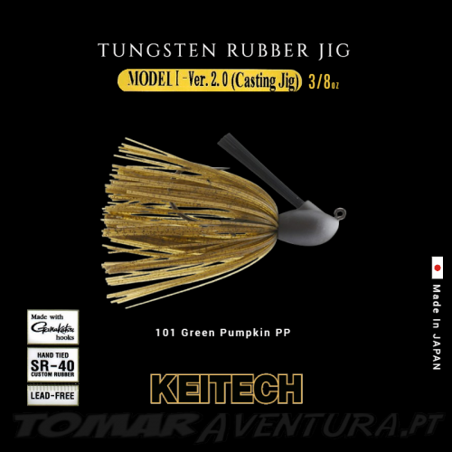 Keitech Tungsten Rubber Jig - MODEL I - Ver.2.0 - 3/8oz