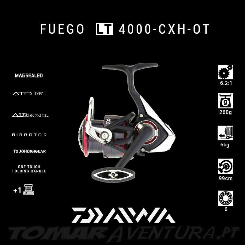 Carreto Spinning Daiwa Fuego 17 LT 4000-CXH-OT