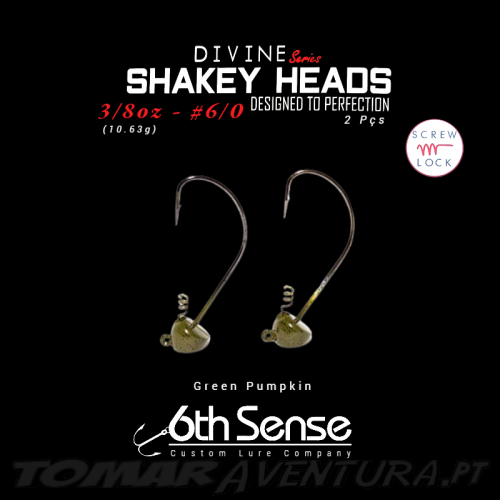 6th Sense Divine Shakey Head Green Pumpkin