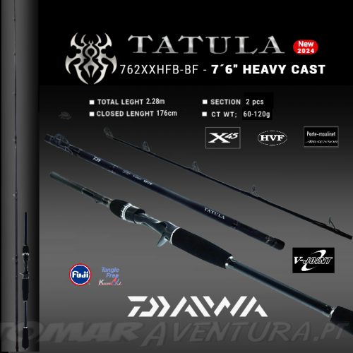 Daiwa Tatula Baitcasting 24 - 7´6" HEAVY CAST - 762XXHFB-BF