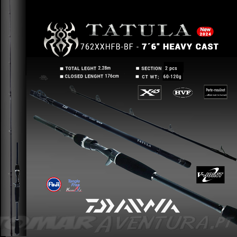Daiwa Tatula Baitcasting 24 - 7´6" HEAVY CAST - 762XXHFB-BF