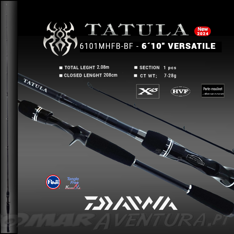 Cana Baitcasting Daiwa Tatula 24 - 6´10" VERSATILE - 6101MHFB-BF