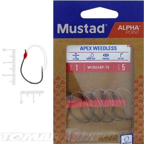 Mustad Alpha Point Apex Weedless Dropshot