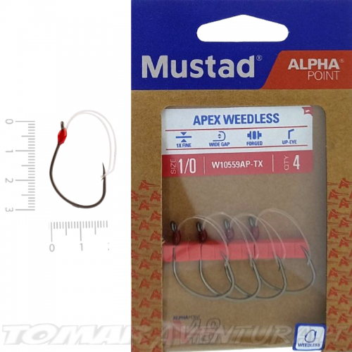Mustad Alpha Point Apex Weedless Dropshot