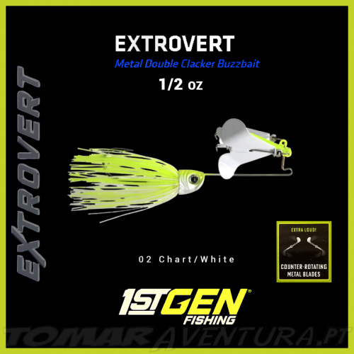 1ST GEN Extrovert Metal Clacker Double Buzzbait 1/2oz