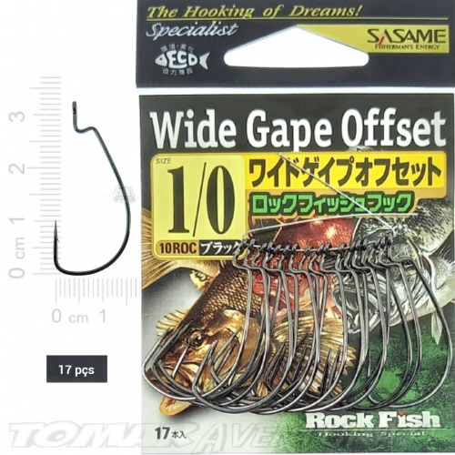 Anzois Sasame Wide Gape Offset 10ROC