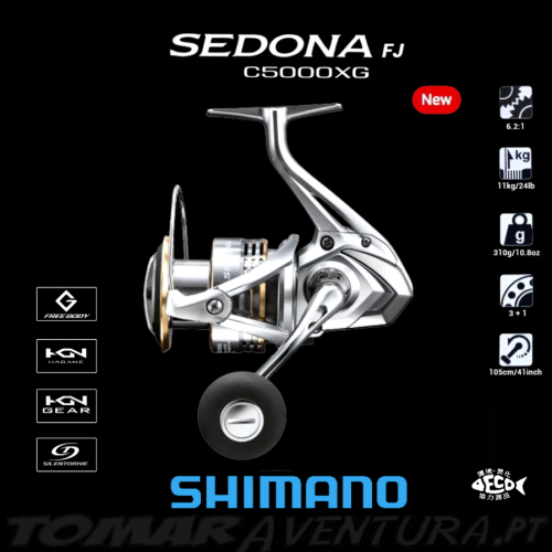 Carreto Spinning Shimano Sedona FJ C5000XG
