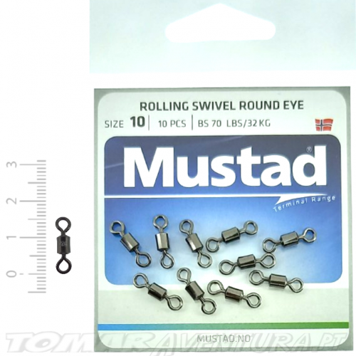 Mustad Rolling Swivel Round Eye