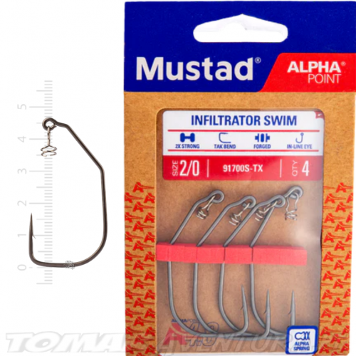 Anzois Mustad Infiltrator Swim Alpha Point