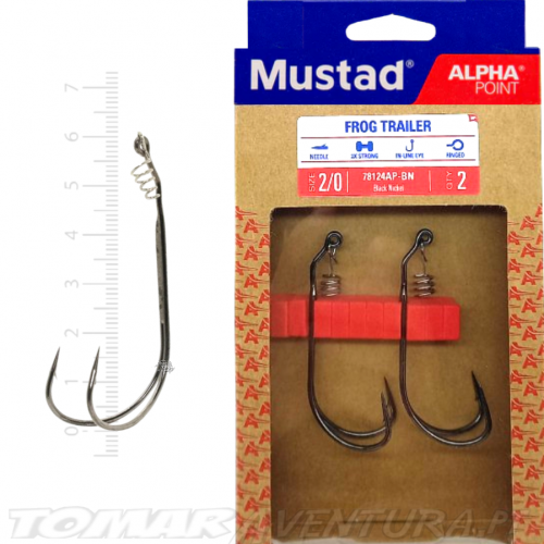Anzois Mustad Frog Trailer Alpha Point