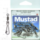 Mustad Rolling Swivel Round Eye With Hook Snap