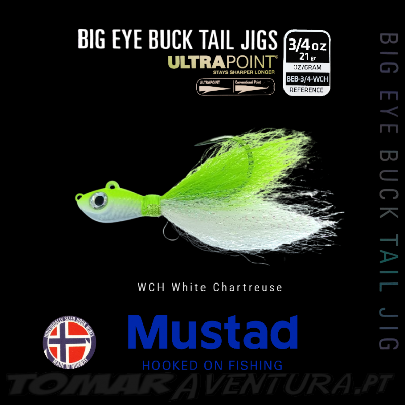 Mustad Big Eye Buck Tail Jig Ultrapoint 3/4oz (21g)