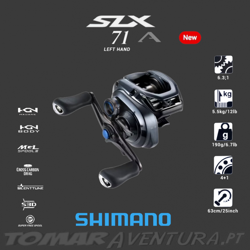 Carreto Baitcasting Shimano SLX A 71