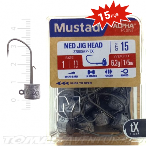 Mustad Ned Jig Head Alpha Point