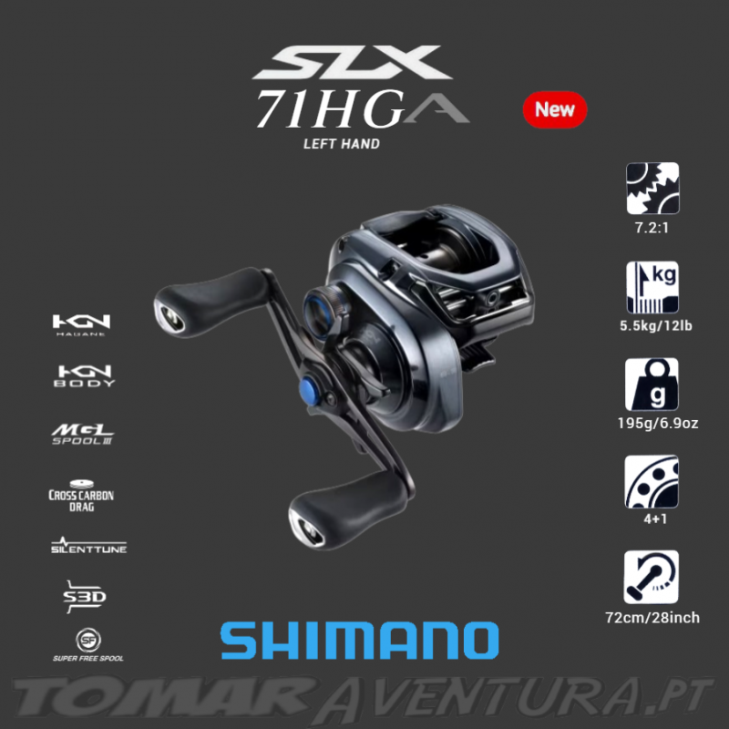 Carreto Baitcasting Shimano SLX A 71HG