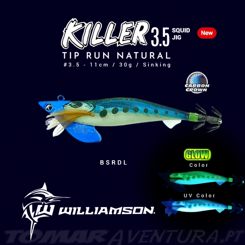 Williamson Killer Tip Run Natural Squid Jig 3,5