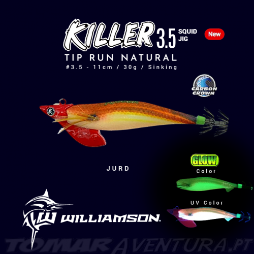 Williamson Killer Tip Run Natural Squid Jig 3,5