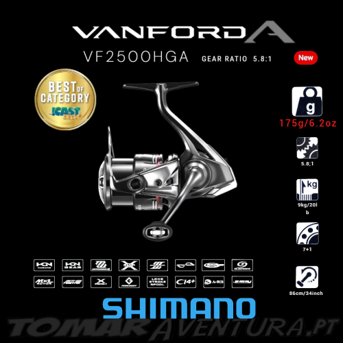 Moulinet spinning Shimano Vanford FA 2500HGA