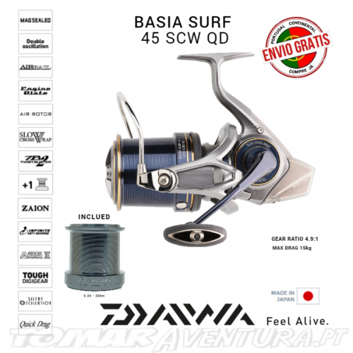Daiwa Basia Surf 19 45 SCW QD