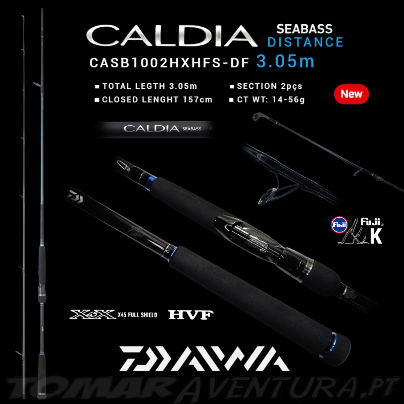 Caña de spinning Daiwa Caldia Seabass 1002HXHFS Distance - 3,05 m 14/56 g