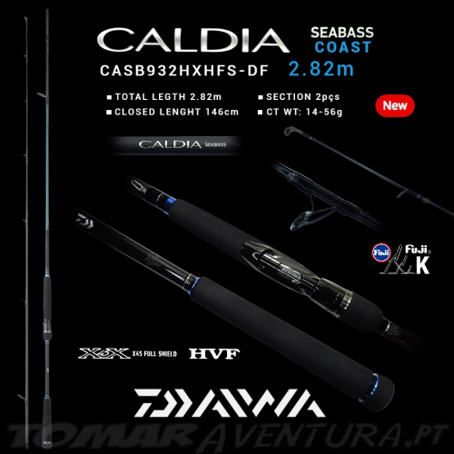 Caña de spinning Daiwa Caldia Seabass 932HXHFS Coast - 2.82m 14/56g