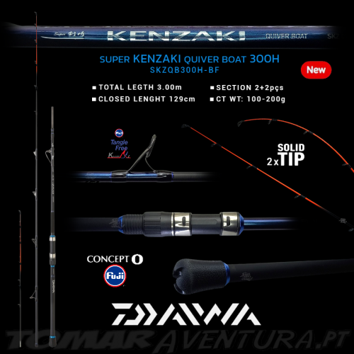 Cana Daiwa Super KENZAKI Quiver Boat 3,00m - 100-200g