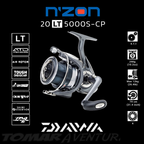 Carrete Daiwa N´Zon 20 LT 5000S-CP
