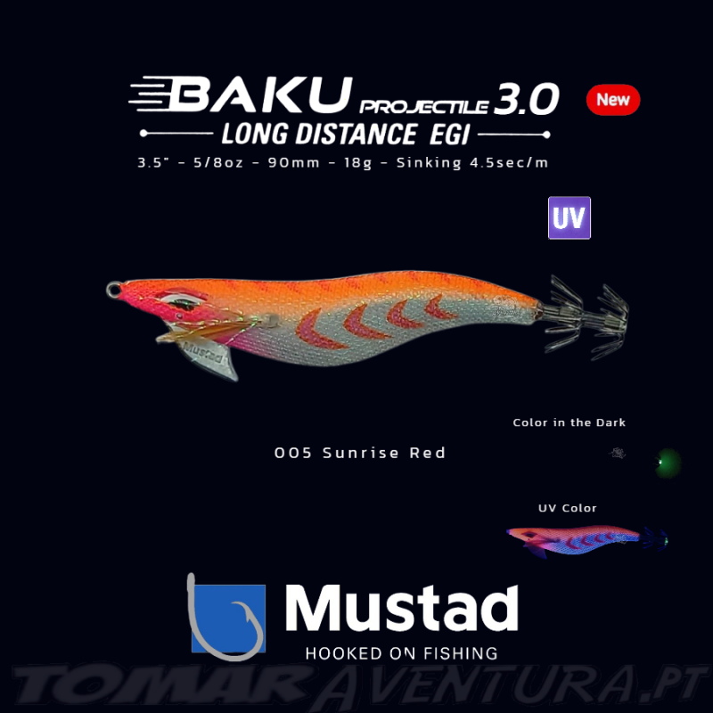 Mustad Squid Jig BAKU Dart´n Fall Egi 3.0