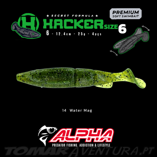 Soft Swimbait Alpha Hacker 6