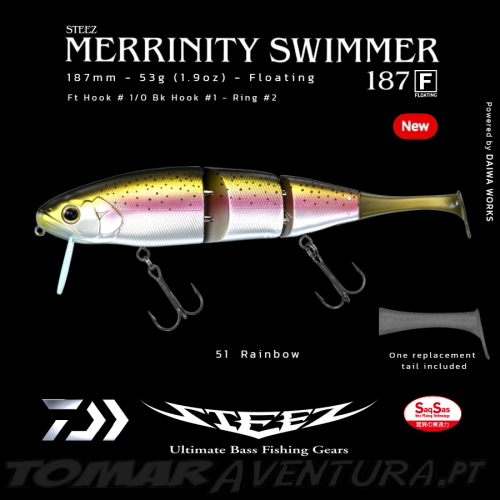 Swimbait Daiwa Steez Merrinity Swimmer 187F