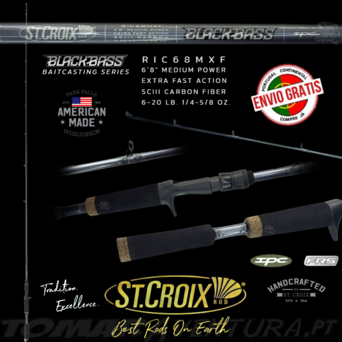 St Croix BlackBass 6´8"MXF 1/4-5/8oz