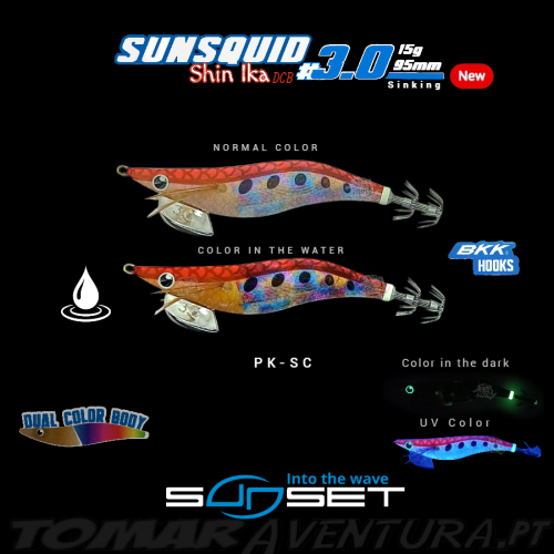 SunSet Squid Jig Sunsquid Shin Ika DCB 3,0