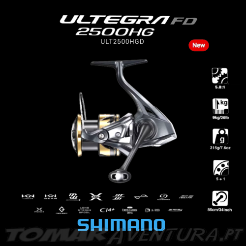 Moulinet spinning Shimano Ultegra 2500 HG FD