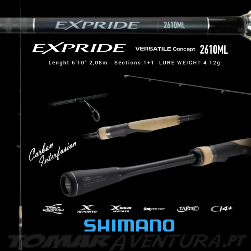 Cana Spinning Shimano Expride 2610ML - 6'10" 2,08m  4-12g 1+1pc