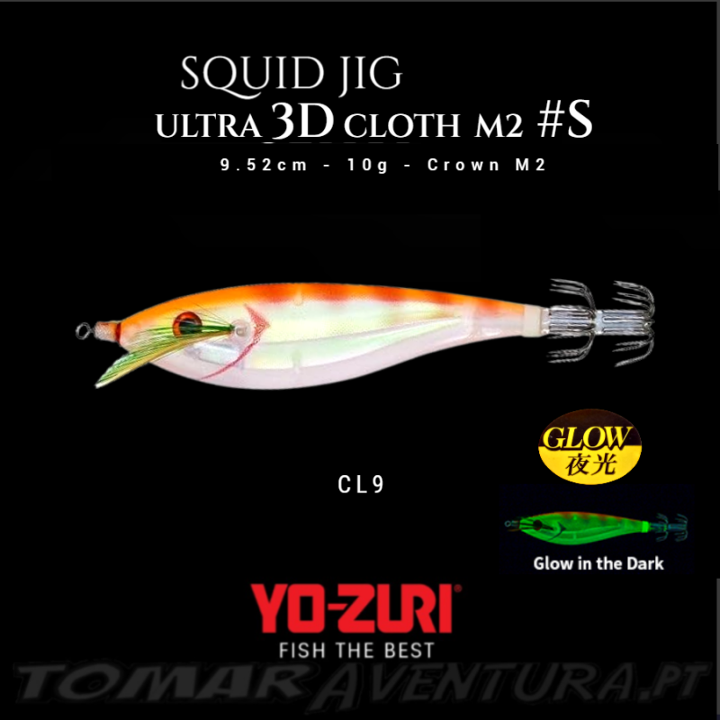 Yo-Zuri SQUID JIG ULTRA 3D CLOTH M2 S