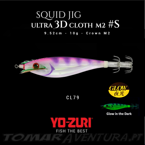 Yo-Zuri SQUID JIG ULTRA 3D CLOTH M2 S