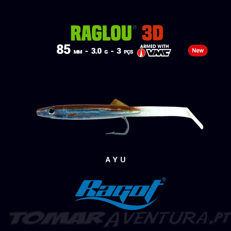 Ragot Raglou 3D 85mm Blister 3pçs