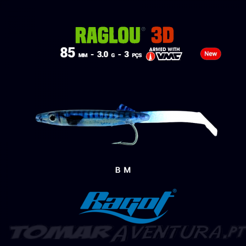 Ragot Raglou 3D 85mm Blister 3pçs