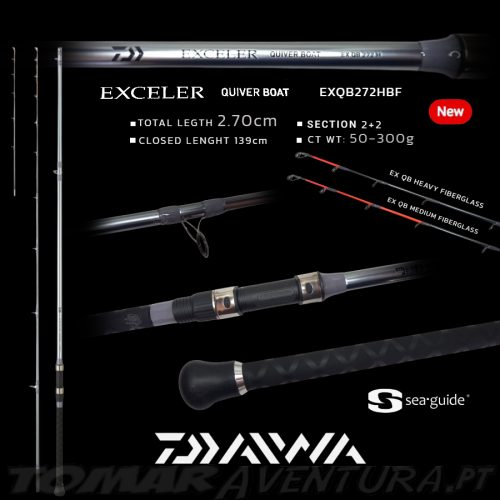 Cana de Pesca Embarcada Daiwa Exceler Quiver Boat  272H-BF 270m 50-300g