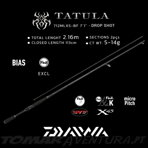 Daiwa Tatula 712MLXS-BF