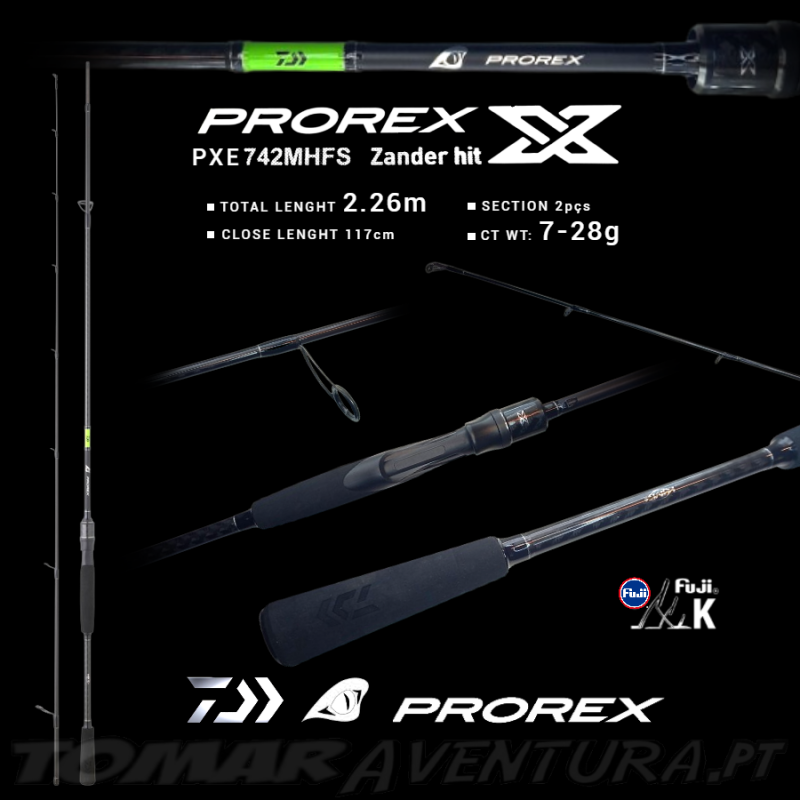 Cana Spinning Daiwa Prorex X E Zander Hit 742MHFS-BF 2P