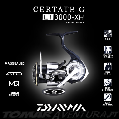 Carreto Spinning Daiwa Certate 19 LT 3000 XH