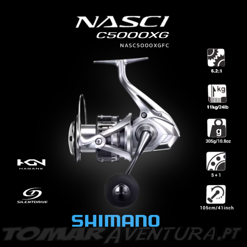Carreto Spinning Shimano Nasci FC 5000