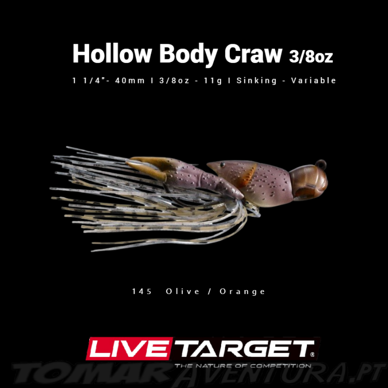 LiveTarget Hollow Body Craw 3/8oz