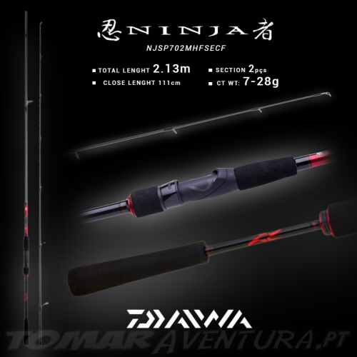 Daiwa Spinning NINJA 702MHFS 2,13m 7-28g