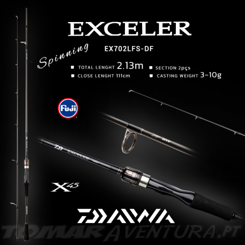 Cana Spinning Daiwa Exceler 702LFS-DF 2,13m 3-10g