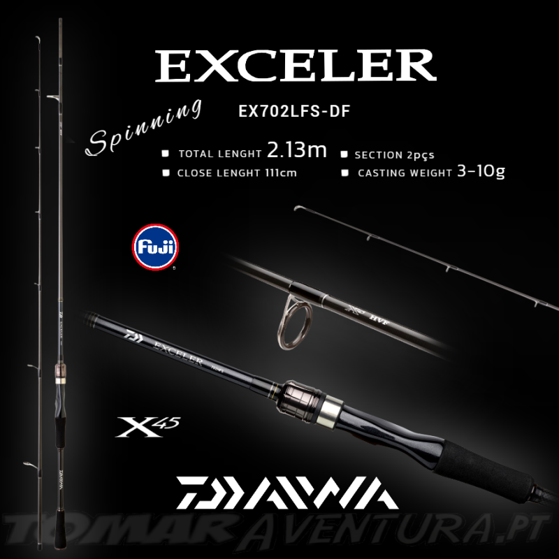 Daiwa Exceler 702LFS-DF 2,13m 3-10g